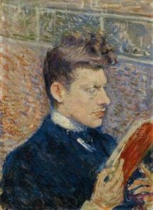Portrait De Pierre Olin Lisant