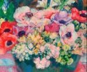 Anemones Et Eucalyptus by Theo van Rysselberghe
