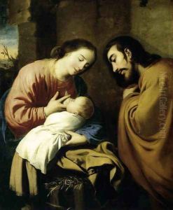 The Holy Family 1659 by Francisco De Zurbaran