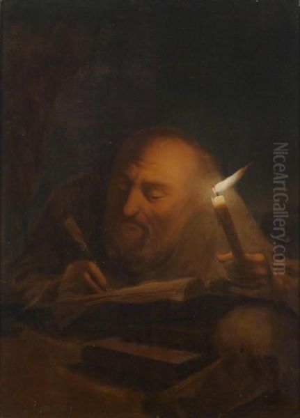Saint Jerome In His Study By Candlelight - view 1