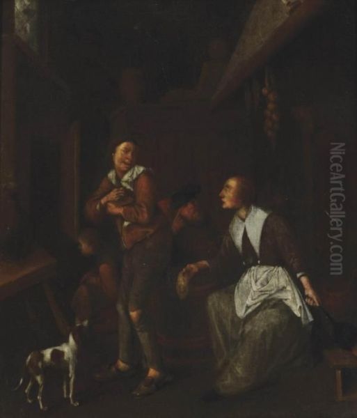 Peasants In An Interior - view 1