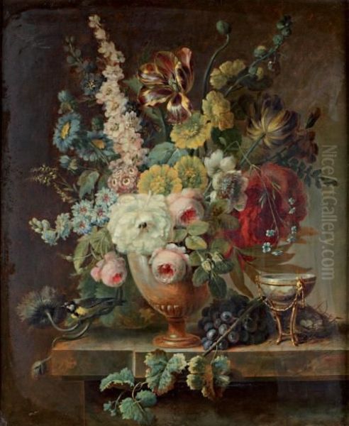 Bouquet De Fleurs Dans Un Vase - view 1