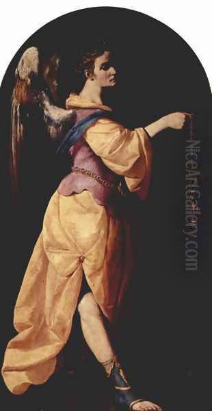 Angel with incense vessel - view 1