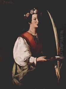 St. Lucia by Francisco De Zurbaran