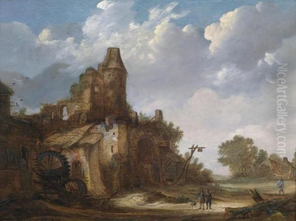 Travellers In A Landscape - view 1