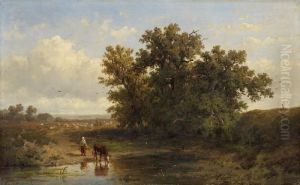 Watering Place by Anthonie Jacobus Van Wyngaerts