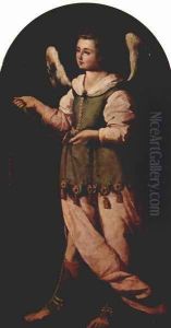 Angel with incense vessel 2 by Francisco De Zurbaran