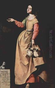 St. Rufina from Sevilla by Francisco De Zurbaran