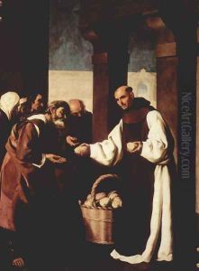 The mercy of Fra Martin de Vizcaya by Francisco De Zurbaran