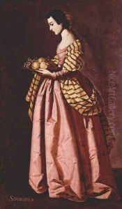 St. Dorothea by Francisco De Zurbaran