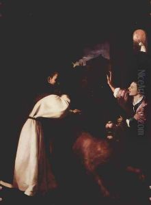 The temptation of Fra Diego de Orgaz by Francisco De Zurbaran
