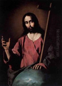 Christ Blessing by Francisco De Zurbaran
