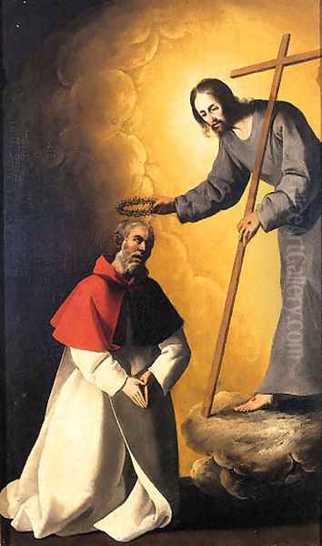 Christ crowning a friar - view 1