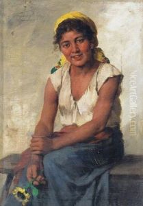 Girl With Sunflower