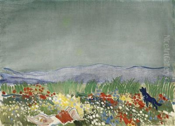Reclining Figure In A Meadow - view 1