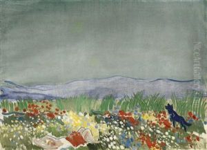 Reclining Figure In A Meadow
