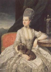 Archduchess Maria Christine Habsburg-Lothringen (1742-98), daughter of Empress Maria Theresa of Austria (1717-80) and Emperor Francis I of Austria (1742-98), 1776 by Johann Zoffany