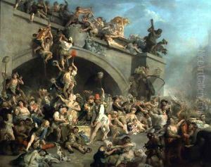 Plunder of the King's Wine Cellar, 10th August 1792 by Johann Zoffany