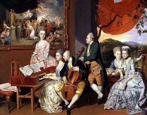 George, 3rd Earl Cowper, with the Family of Charles Gore, c.1775 by Johann Zoffany