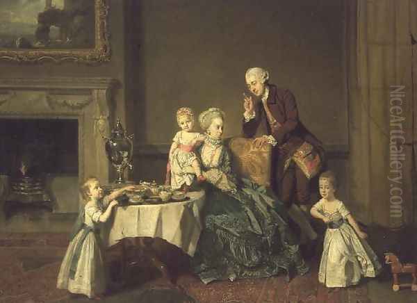 John Verney, 14th Baron Willoughby de Broke (1738-1816) and Lady Louisa North (1737-1816) his wife, 1766 - view 1