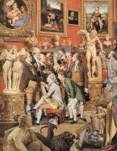 The Tribuna of the Uffizi (detail) 1772-78 by Johann Zoffany
