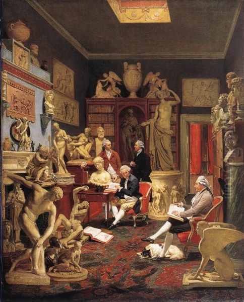 Charles Towneley in his Sculpture Gallery 1782 - view 1