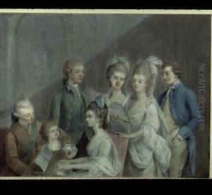 The family of Charles Schaw, 9th Baron Cathcart (1721-76) by Johann Zoffany