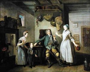 David Garrick and Mary Bradshaw in The Farmers Return by David Garrick, c.1762