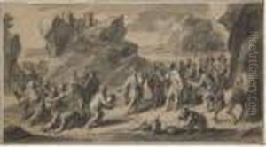 General De L'histoire Ancienne Recueillant L'eau D'un Fleuve General De L'histoire Ancienne Recueillant L'eau D'un Fleuve