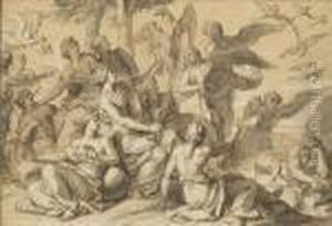 Les Pierides Defiant Les Muses