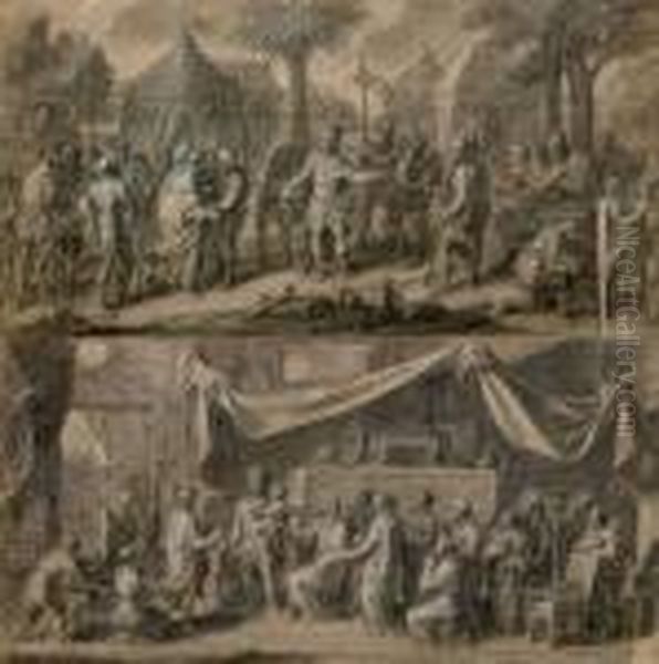 Deux Scenes De L'histoire D'alexandre - view 1