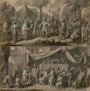 Deux Scenes De L'histoire D'alexandre by Francois Verdier