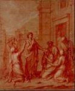 Martyr De Sainte Agathe Et De Sainte Lucie by Francois Verdier