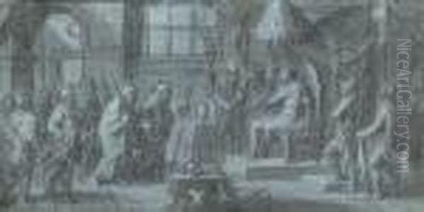 Alexandre Recevant Une Ambassade - view 1