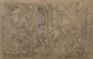Samson Destroying The Columns by Francois Verdier