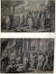 Deux Crayons Representant < Des Scenes De L'ancien Testament > by Francois Verdier