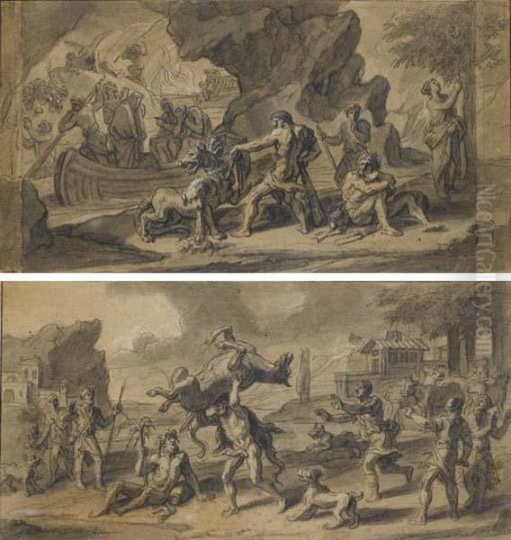 Hercule Enchainant Cerbere - view 1