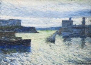 L'entree Du Vieux-port De Marseille by Louis-Mathieu Verdilhan