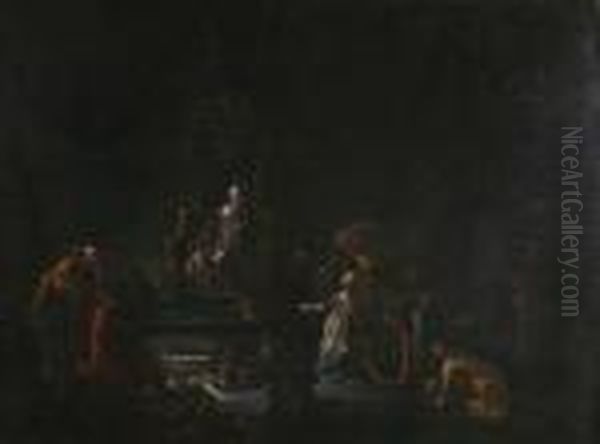 Koningin Van Sheba Voor Tronende Vorst Salomon - view 1