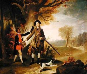 The Third Duke of Richmond (1735-1806) out Shooting with his Servant, c.1765 by Johann Zoffany