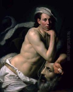 Self Portrait as David with the Head of Goliath, 1756