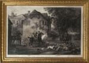 Le Depart De La Chasse by Carle Vernet