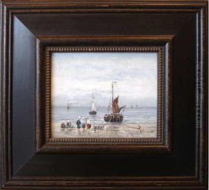 Retour De Peche by Emile Louis Vernier