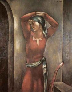 Gypsy Woman with a Guitar by Eugene Zak