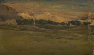 Paysage by Alfred Jacques Verwee