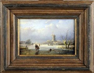 Les Patineurs by Louis Pierre Verwee