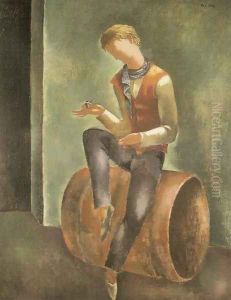 Young Man with Pipe by Eugene Zak