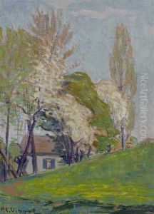 Mill In Spring. by Pierre Eugene Vibert