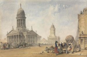 The Gendarmenmarket, Berlin by Alfred Vickers