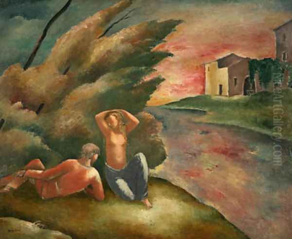 Couple in Landscape - view 1